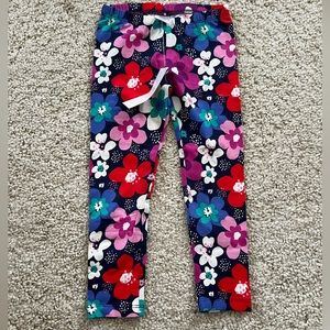 New Gymboree leggings tights pants flowers floral colorful navy print 3 3T